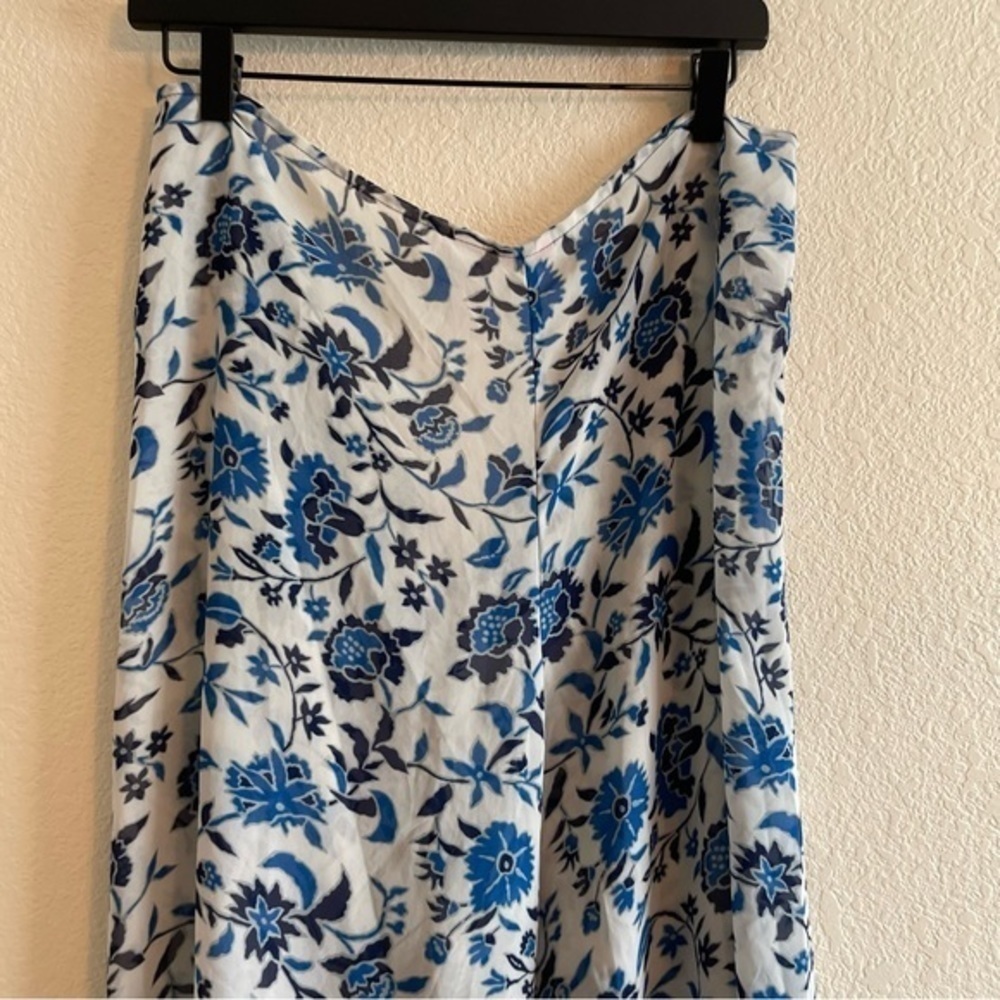 Victoria's Secret Y2K Blue Sheer Knot Front Floral Pants Women's Size Medium - Picture 4 of 11